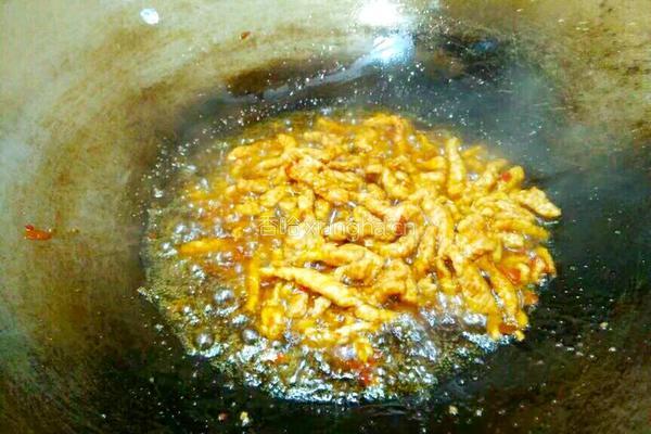 蒜苔肉丝的做法图解13
