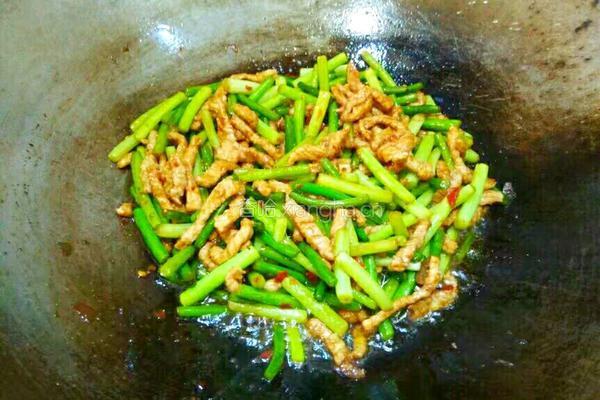 蒜苔肉丝的做法图解19