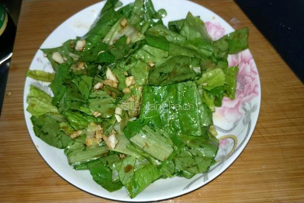 蒜拌油麦菜