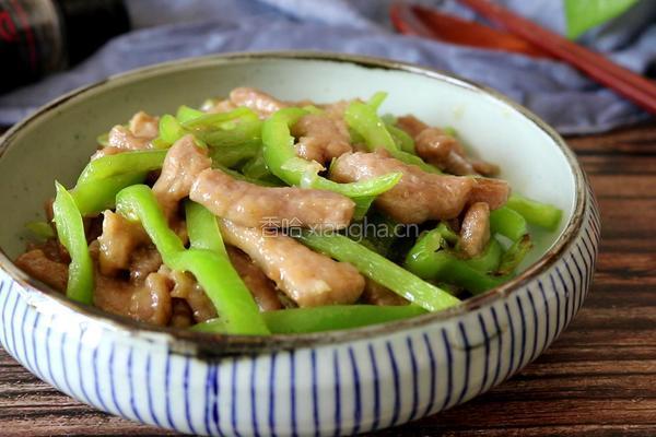 孜然青椒炒肉的做法图解12