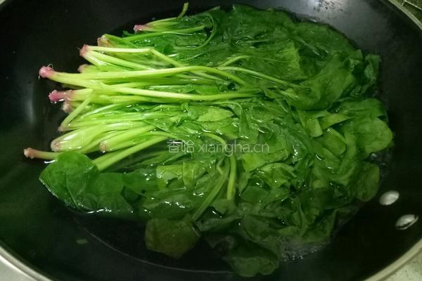 清炒菠菜的做法图解3