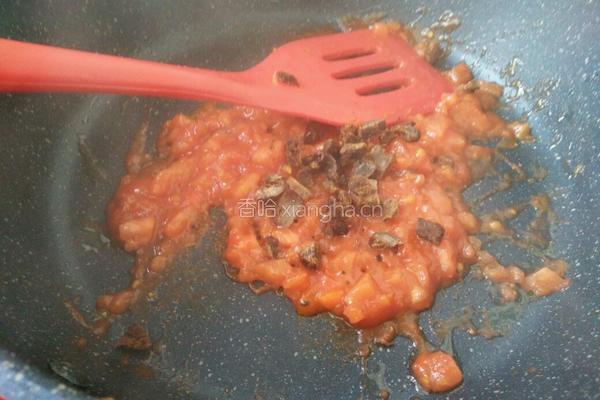 茄汁牛肉穿肠意面的做法图解10
