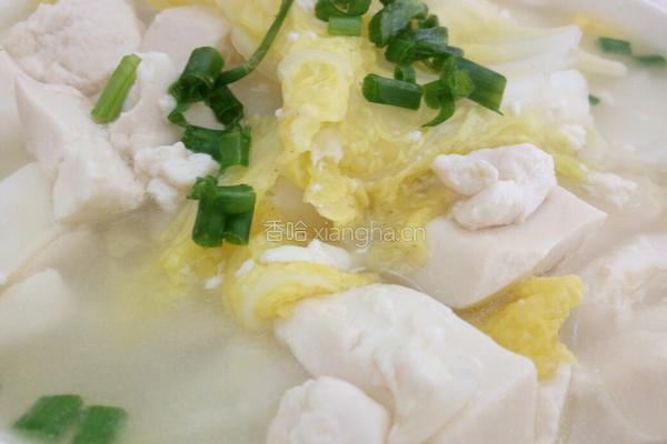 白菜豆腐汤的做法图解4
