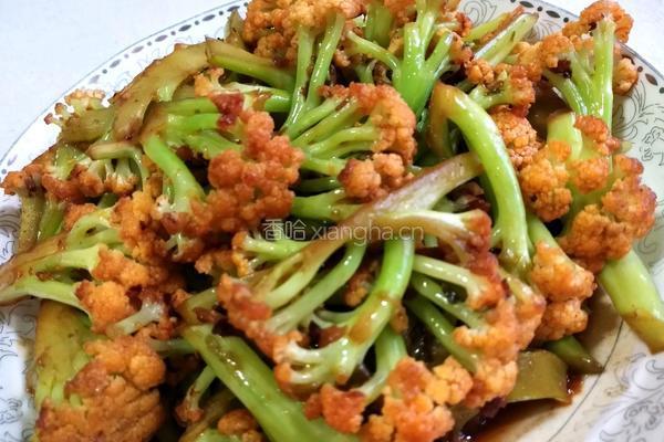 干锅菜花的做法图解7