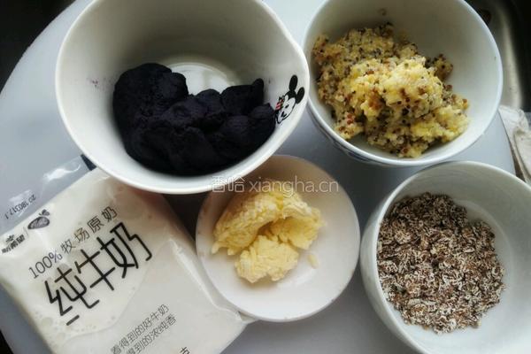 紫（红）薯杂粮球的做法图解2
