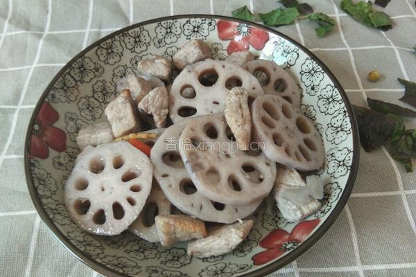 莲藕炒肉的做法图解6