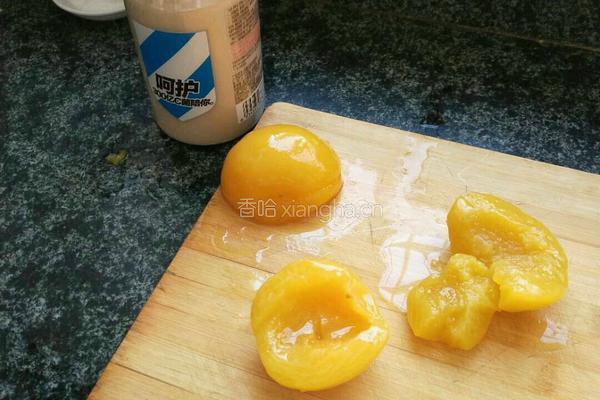 益生菌黄桃果酱的做法图解1