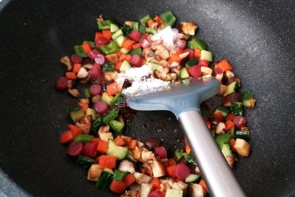 菠萝炒饭的做法图解4