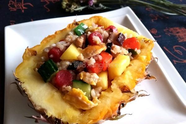 菠萝炒饭的做法图解8