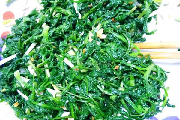 凉拌荠菜的做法图解4