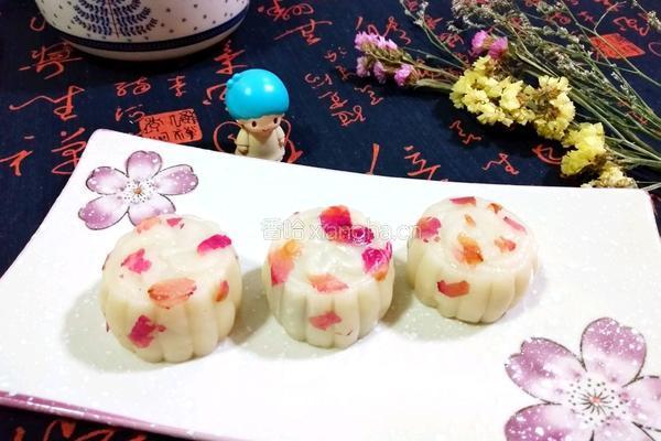 玫瑰花冰皮月饼的做法图解17