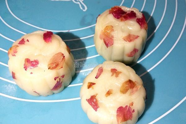 玫瑰花冰皮月饼的做法图解15