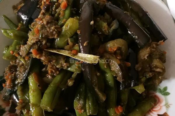 豆角烧茄子的做法图解6