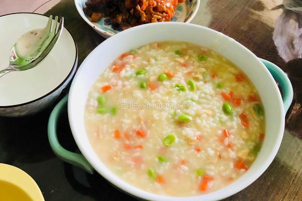 鸡肉蔬菜粥的做法图解7