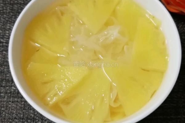 雪耳菠萝糖水的做法图解6