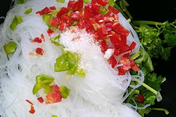 粉丝拌香菜的做法图解1