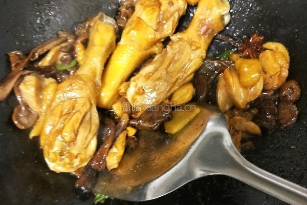 鸡腿粉条炖蘑菇的做法图解8