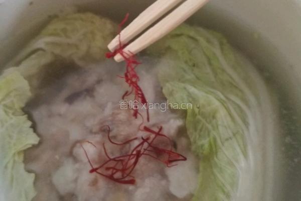 藏红花炖狮子头的做法图解17