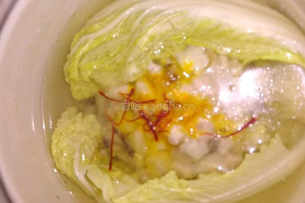藏红花炖狮子头的做法图解18
