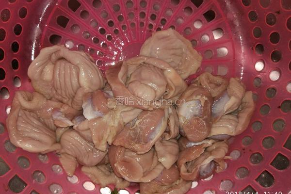 折耳根拌鸡胗的做法图解1