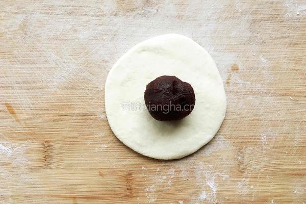 发面豆沙烙饼的做法图解8
