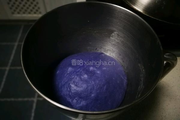 紫蝶花星空面包的做法图解8
