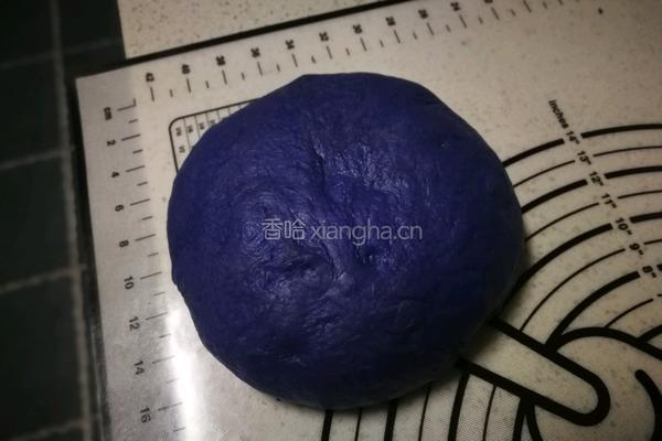 紫蝶花星空面包的做法图解10