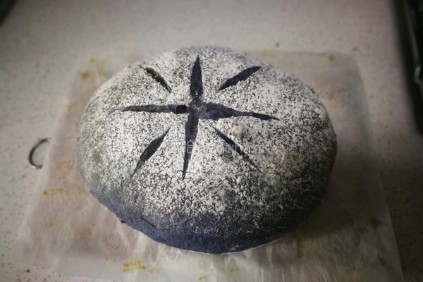 紫蝶花星空面包的做法图解12