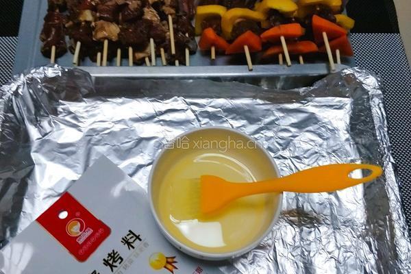 五彩蔬羊肉串的做法图解7