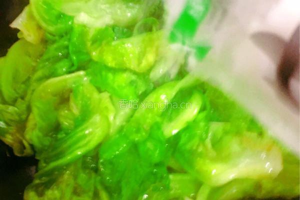 蒜蓉炒生菜的做法图解4