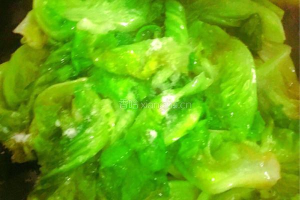 蒜蓉炒生菜的做法图解5