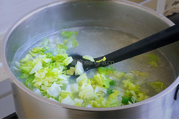 皮蛋生菜瘦肉粥的做法图解13