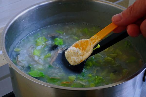 皮蛋生菜瘦肉粥的做法图解14