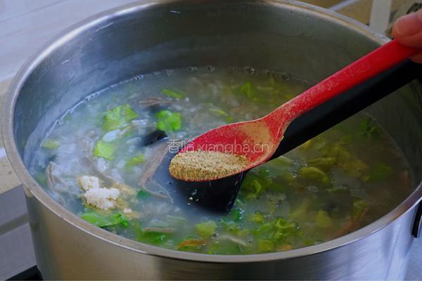 皮蛋生菜瘦肉粥的做法图解15