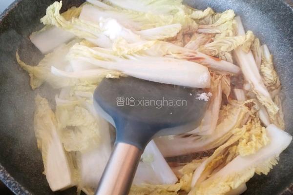 醋溜娃娃菜的做法图解3