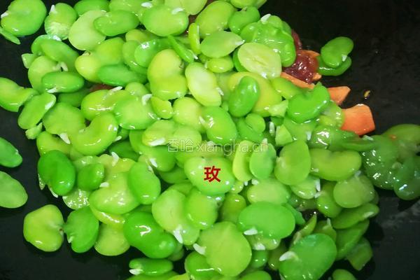  腊肠蚕豆的做法图解10
