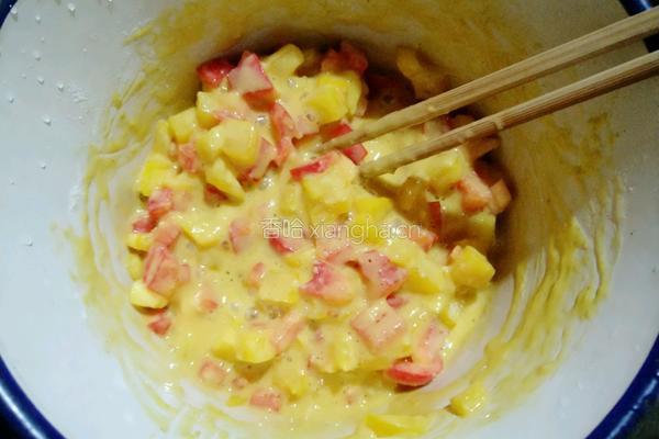 彩椒蛋饼的做法图解6