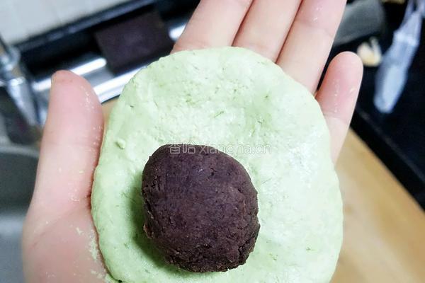 艾草青团（豆沙馅）的做法图解6