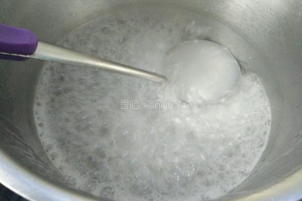 桃花米汤的做法图解3