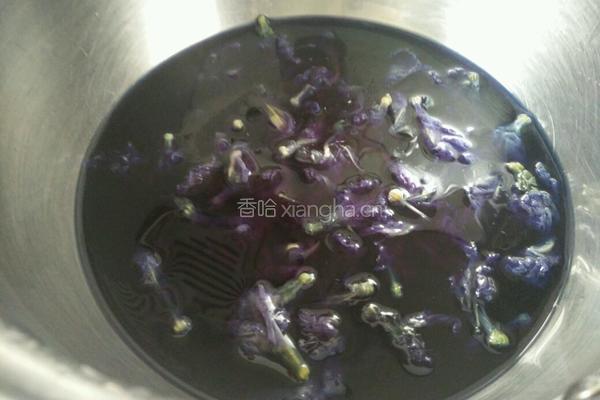 蝶豆花山药汁的做法图解4
