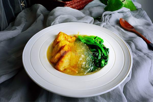 菠菜豆腐粉丝汤的做法图解11