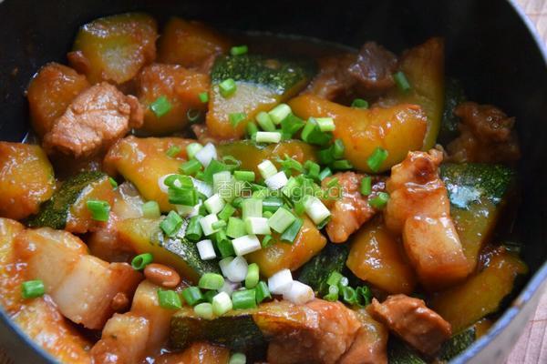 南瓜烧肉（黄豆酱版）的做法图解6