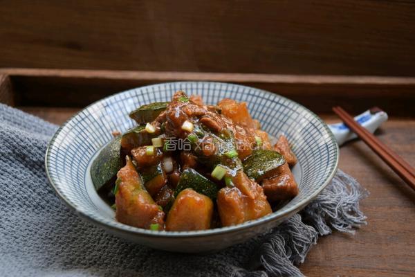 南瓜烧肉（黄豆酱版）的做法图解7