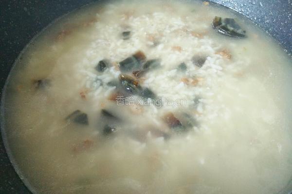 皮蛋瘦肉粥的做法图解6
