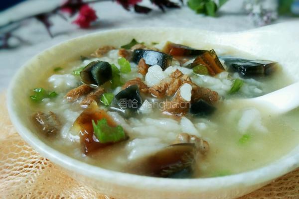 皮蛋瘦肉粥的做法图解8