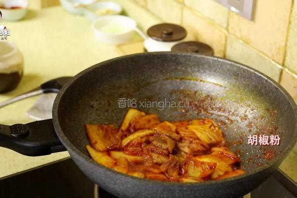 韩式辣白菜炒土豆片的做法图解8