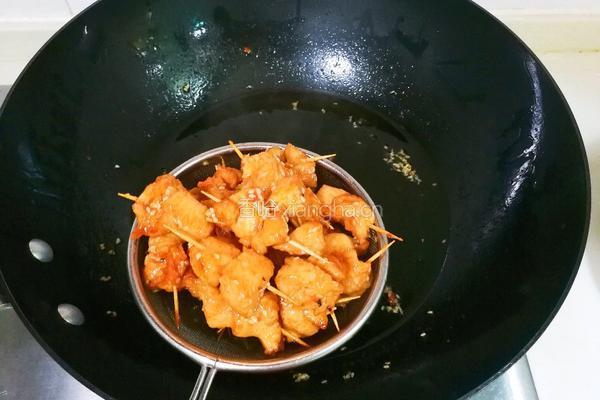 白芝麻牙签肉的做法图解13