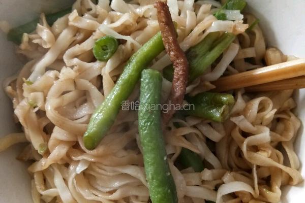 懒人肉丝豆角焖面