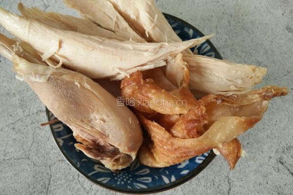减脂瘦身沙拉之鸡丝苦菊的做法图解1