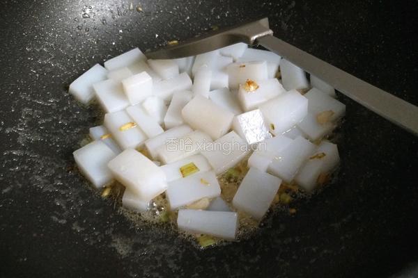 蒜薹煎凉粉的做法图解4